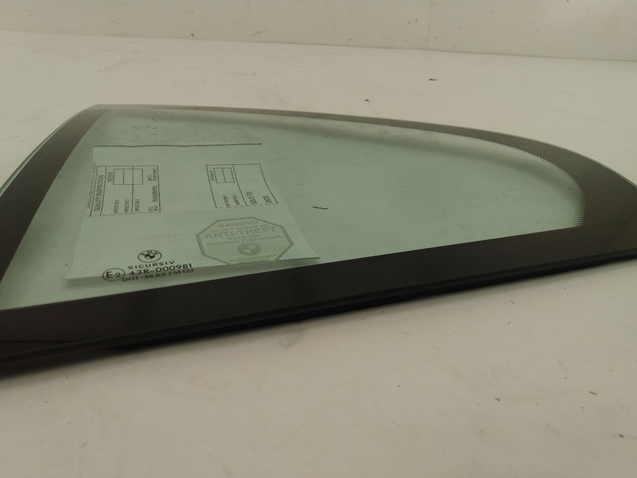 BMW 540I Rear Left Quarter Glass