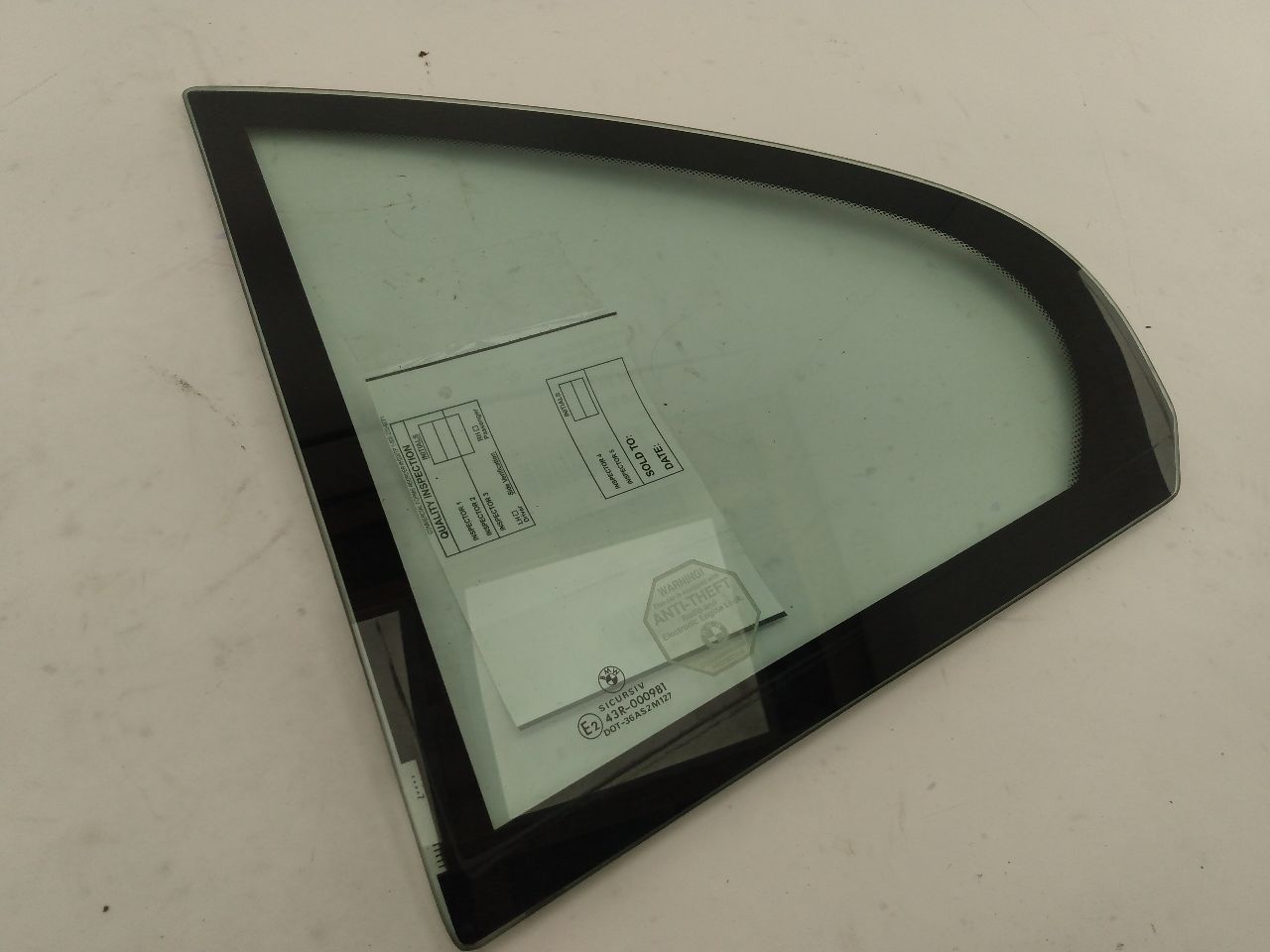 BMW 540I Rear Left Quarter Glass