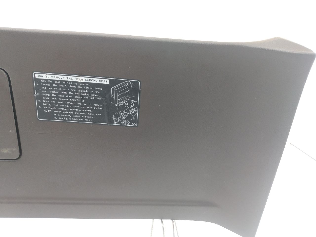 Toyota Land Cruiser Left Rear Cargo Cover 64707-60010 | Playground PAR