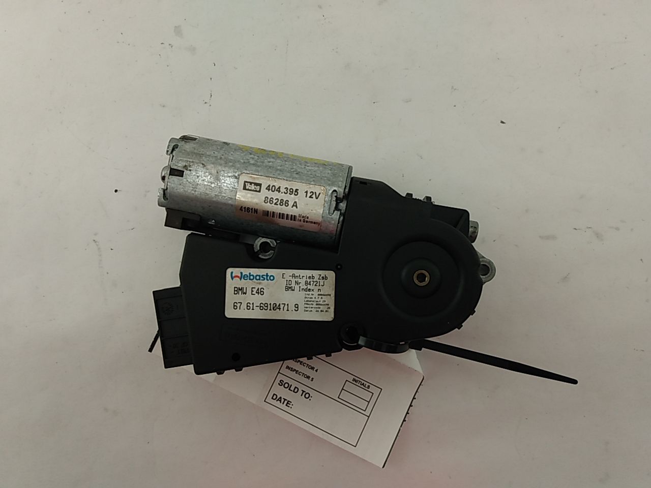 BMW 330Ci Sun Roof Motor - 0