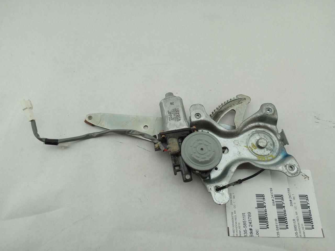 Lexus IS300 Rear Right Window Regulator and Motor - 0