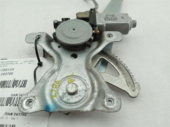 Lexus IS300 Rear Right Window Regulator and Motor