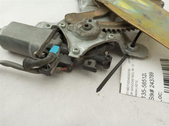 Lexus IS300 Rear Left Window Regulator and Motor