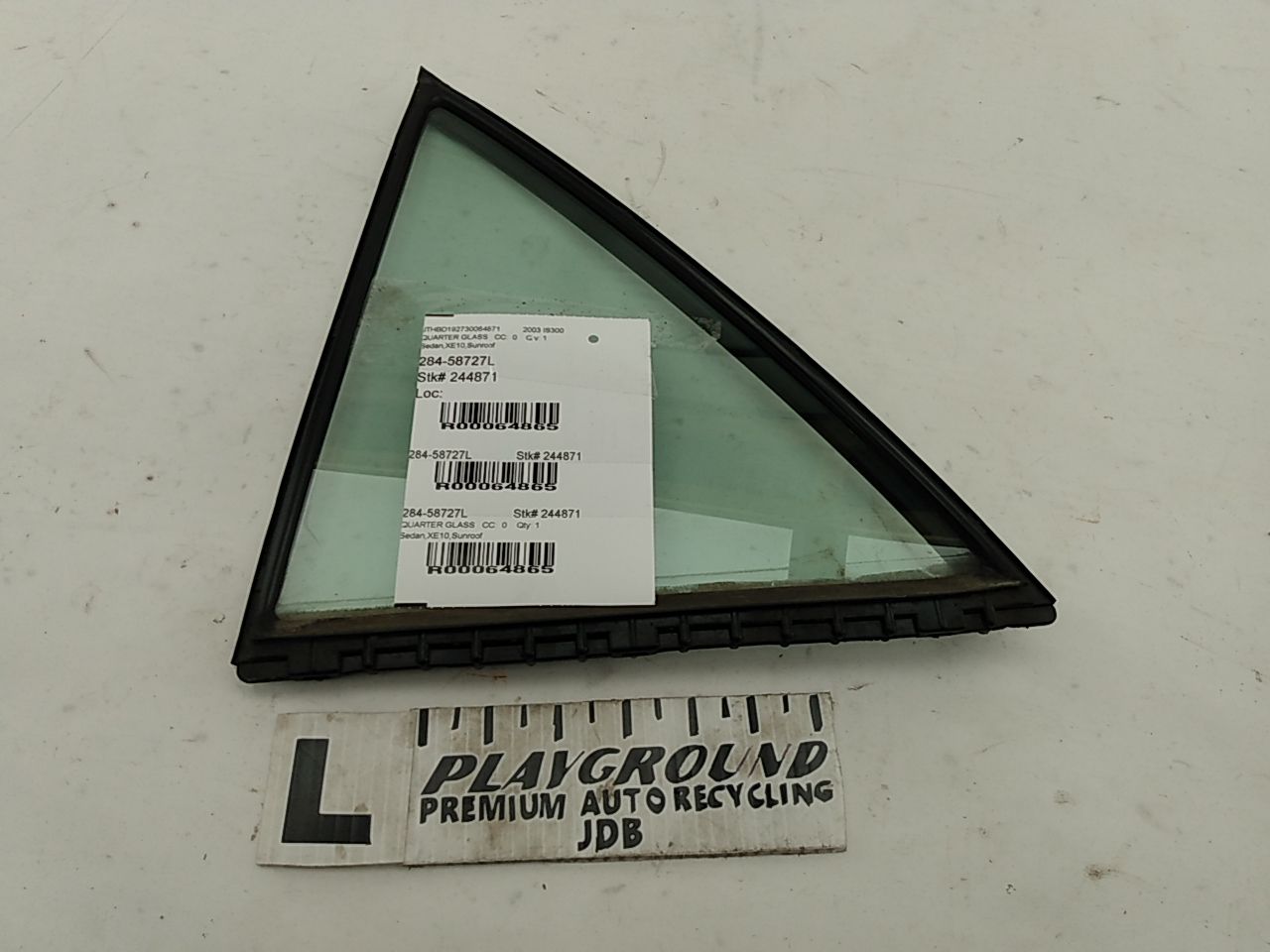 Lexus IS300 Rear Left Quarter Glass