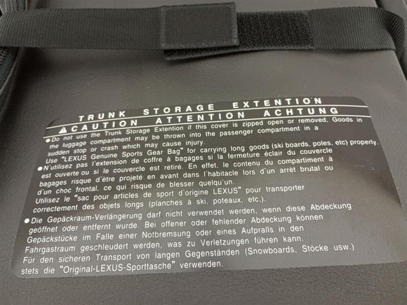 Lexus IS300 Rear Trunk Ski Storage Compartment Assembly