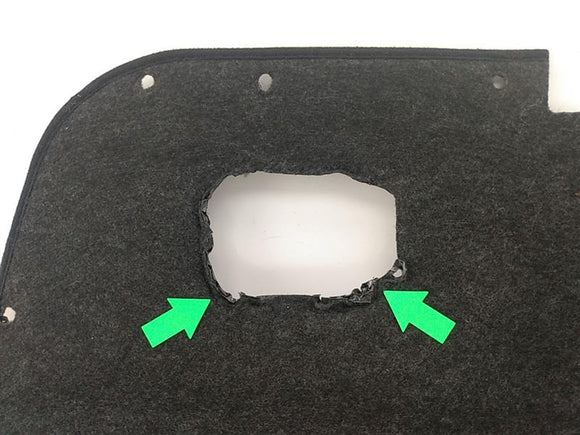 Lexus IS300 Trunk Carpet On Trunk Lid