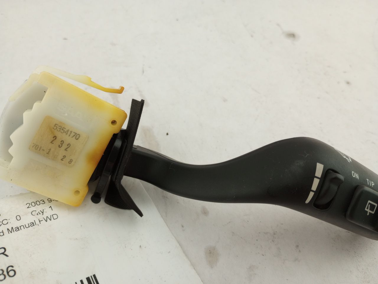 Saab 9-5 Wiper Switch