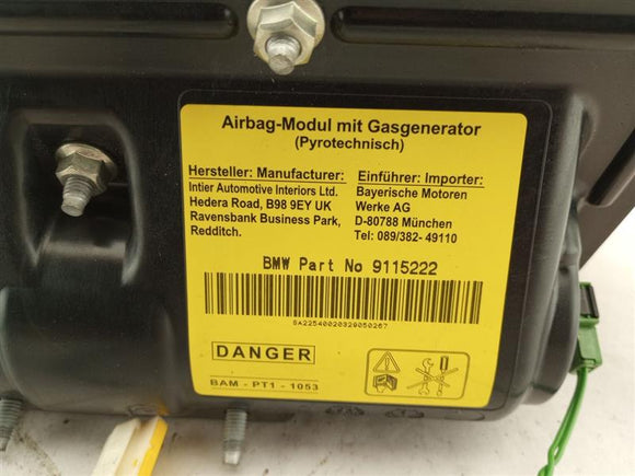 Mini Cooper S Passenger Dash Air Bag