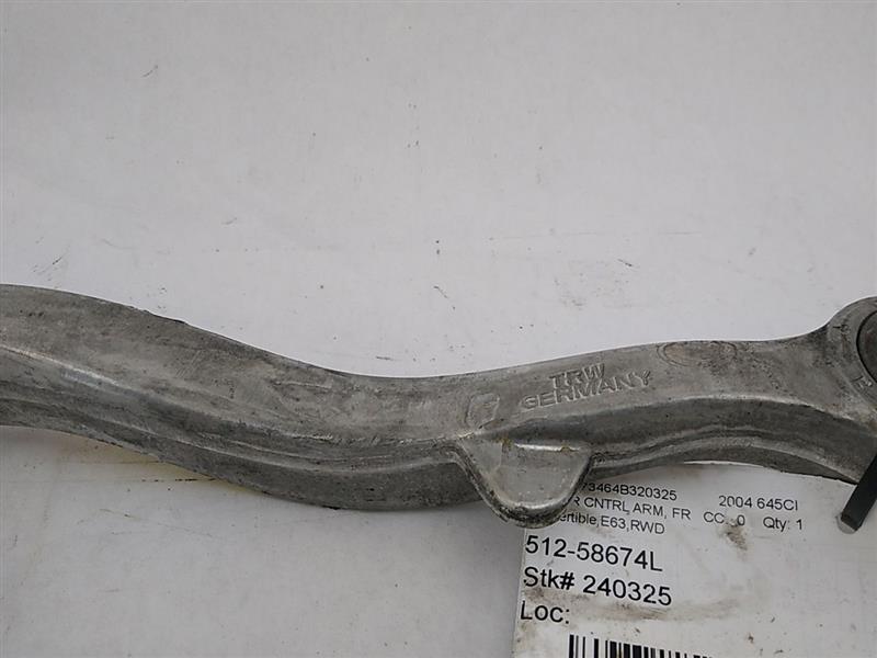 BMW 645Ci Front Left Lower Control Arm (Rearward)