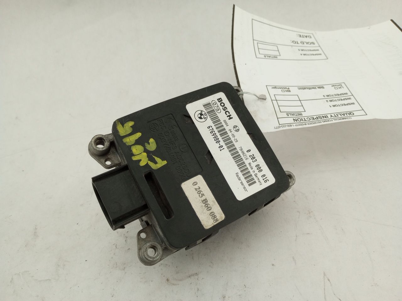 BMW 645Ci Active Cruise Control Radar Sensor - 0