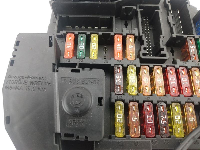 BMW 645Ci Rear Cabin Fuse Box