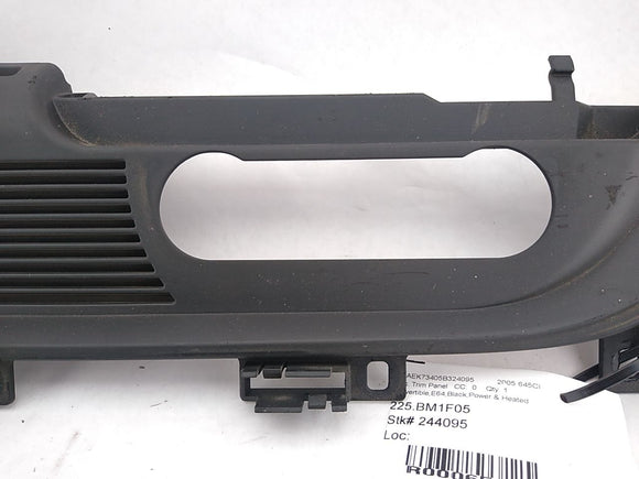 BMW 645Ci Rear Roll Bar Trim