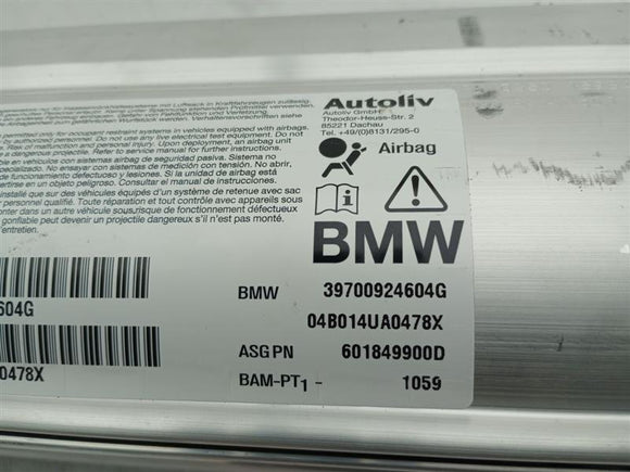 BMW 645Ci Dash Air Bag