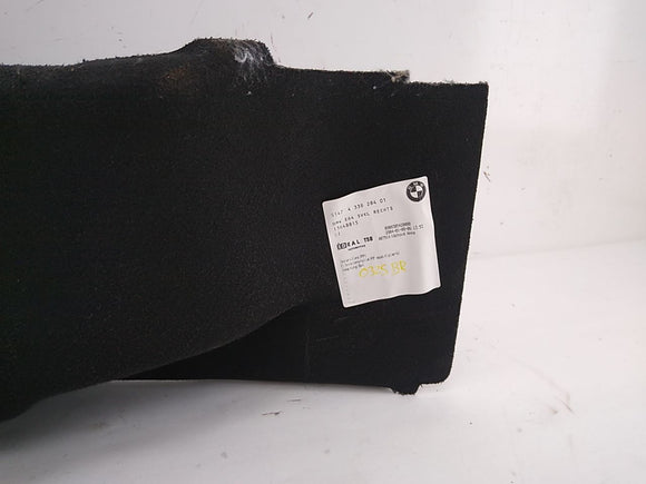BMW 645Ci Rear Right Trunk Interior Carpet Panel