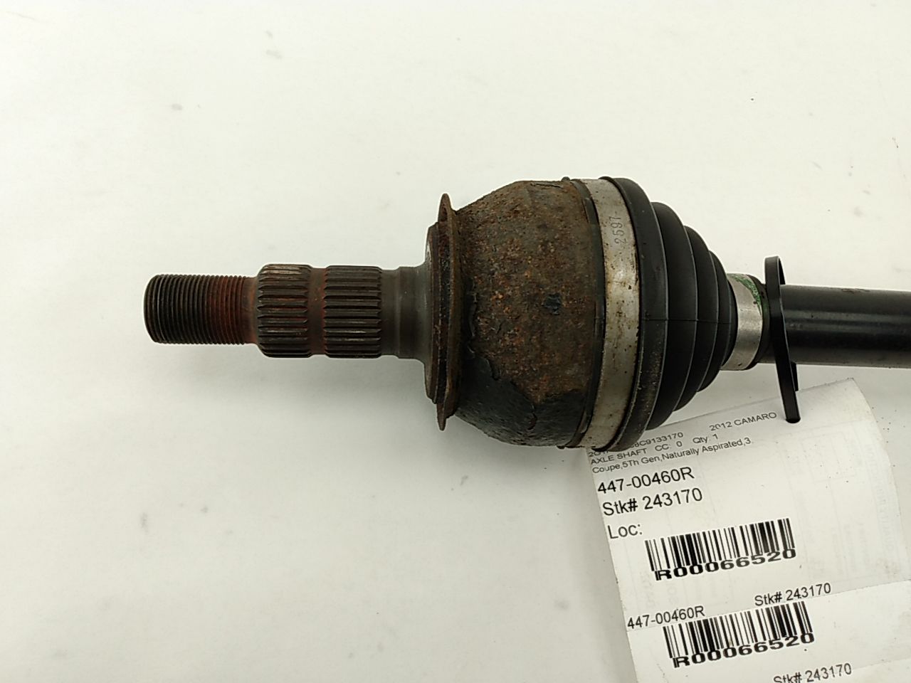 Chevrolet Camaro Rear Right Axle Shaft