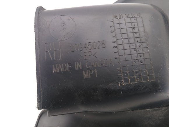 Chevrolet Camaro Rear Right Tail Lamp Closeout Filler