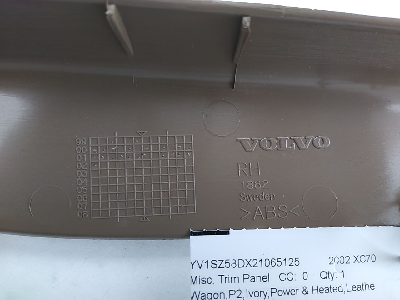 Volvo XC70 Rear Right C Pillar