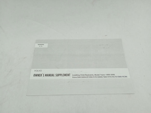 Volvo XC70 Owners Manual