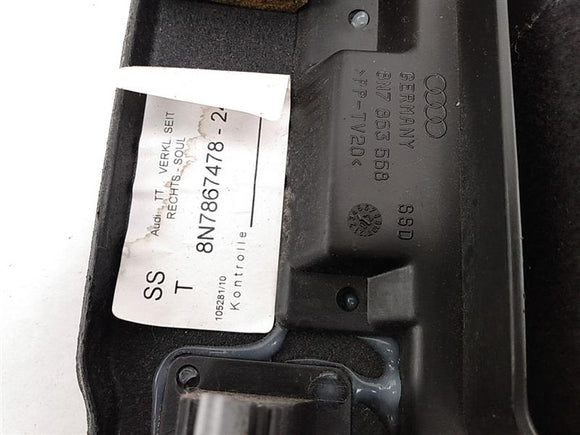 Audi TT Rear Right Lower Quarter Trim Panel