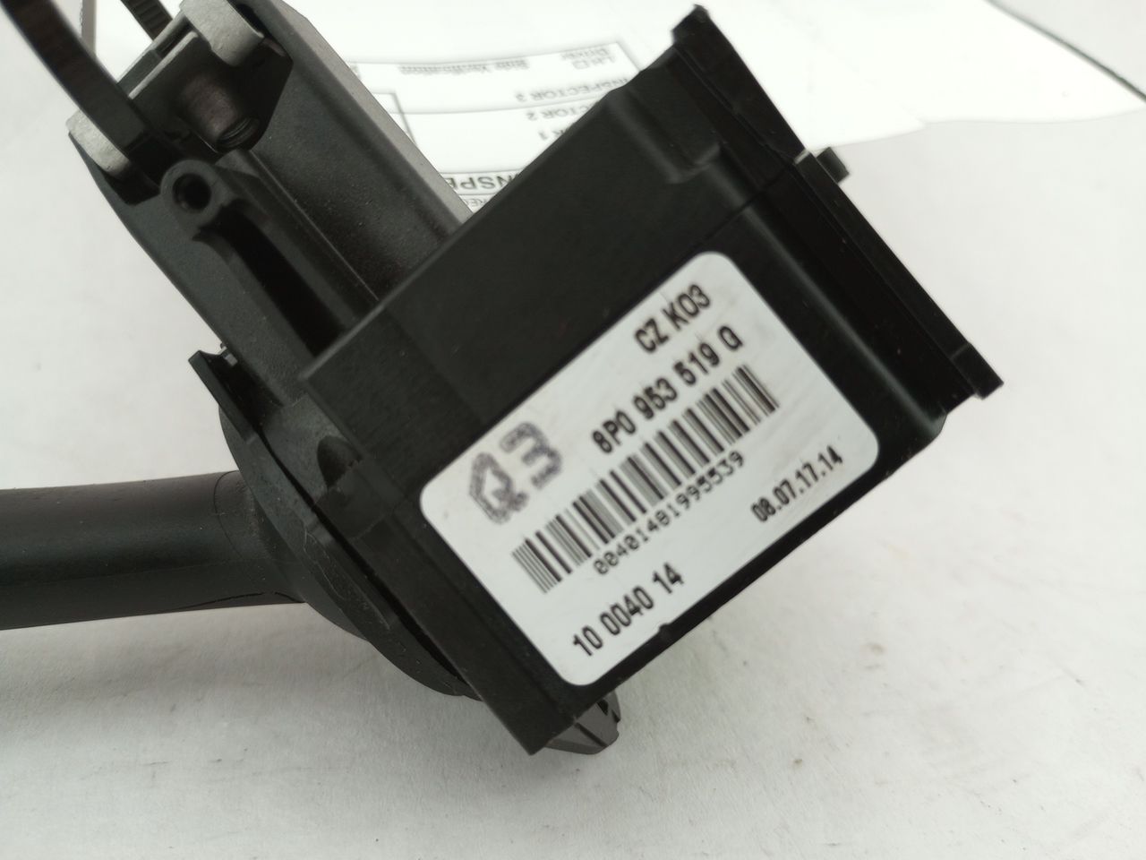 Audi TT Wiper Control Switch