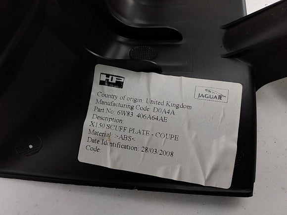 Jaguar XK Trunk Sill Trim Panel