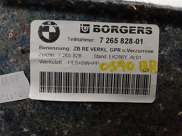 BMW 328i Rear Right Trunk Liner Panel