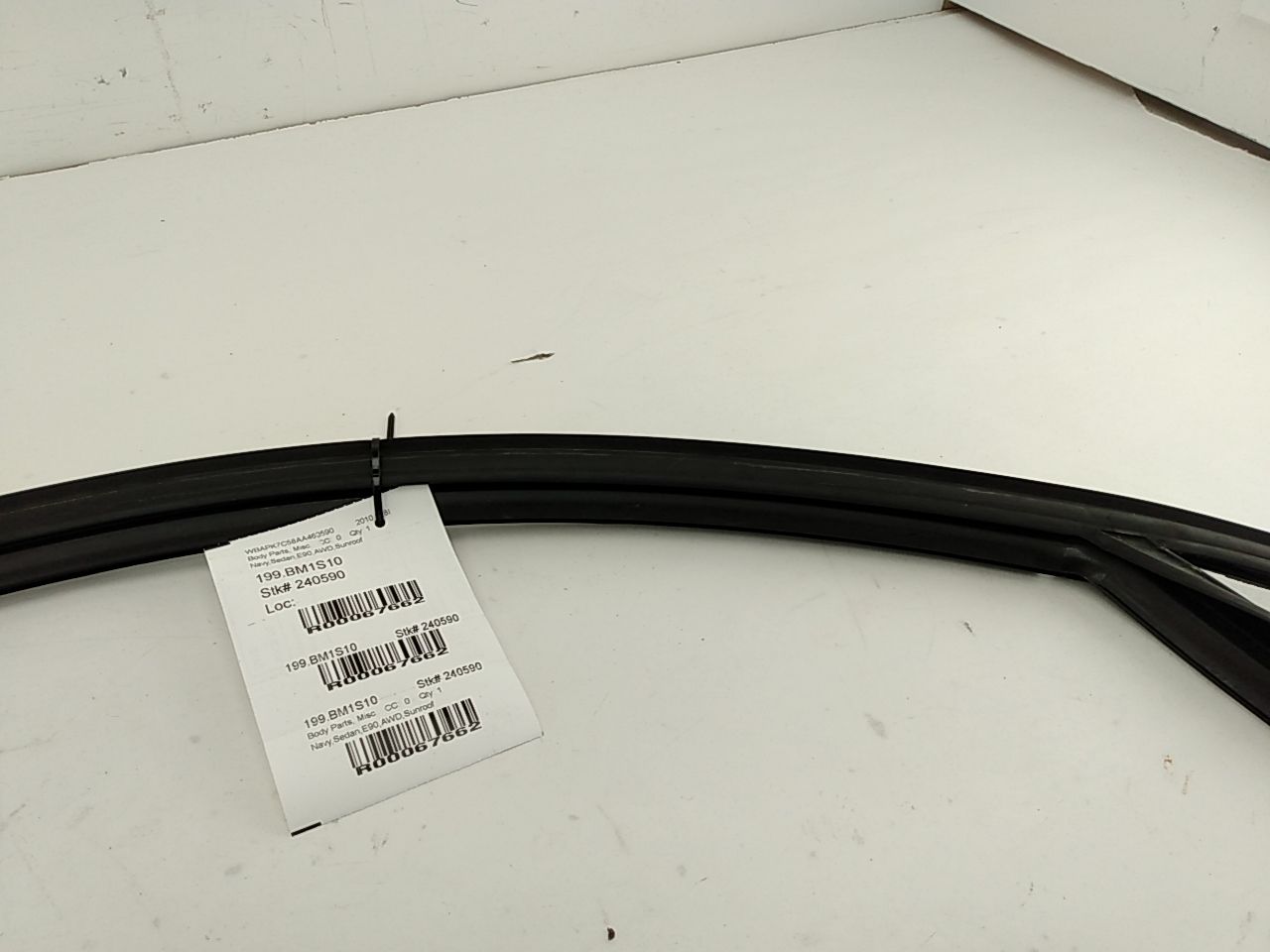 BMW 328i Front Right Door Window Seal