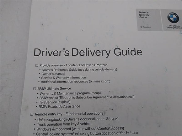 BMW 328i Owners Manual
