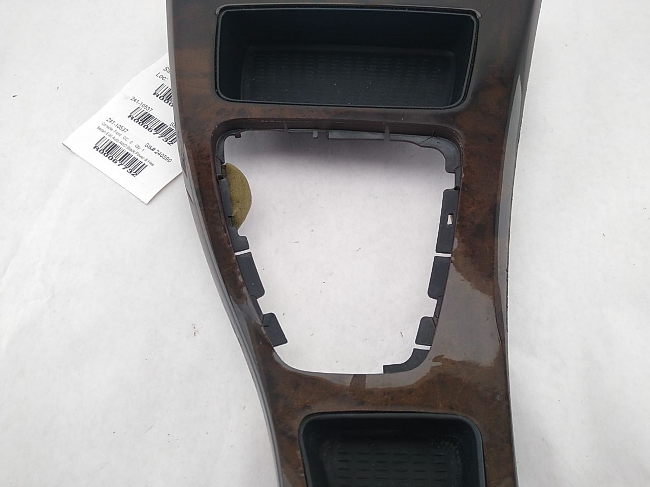 BMW 328i Wood Grain Center Console Cover Panel