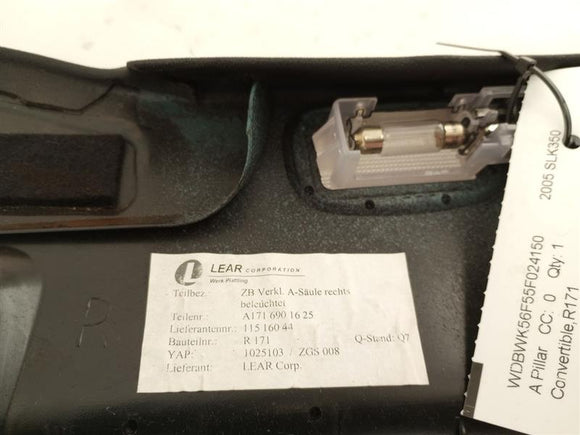 Mercedes SLK350 Front Right A Pillar Trim