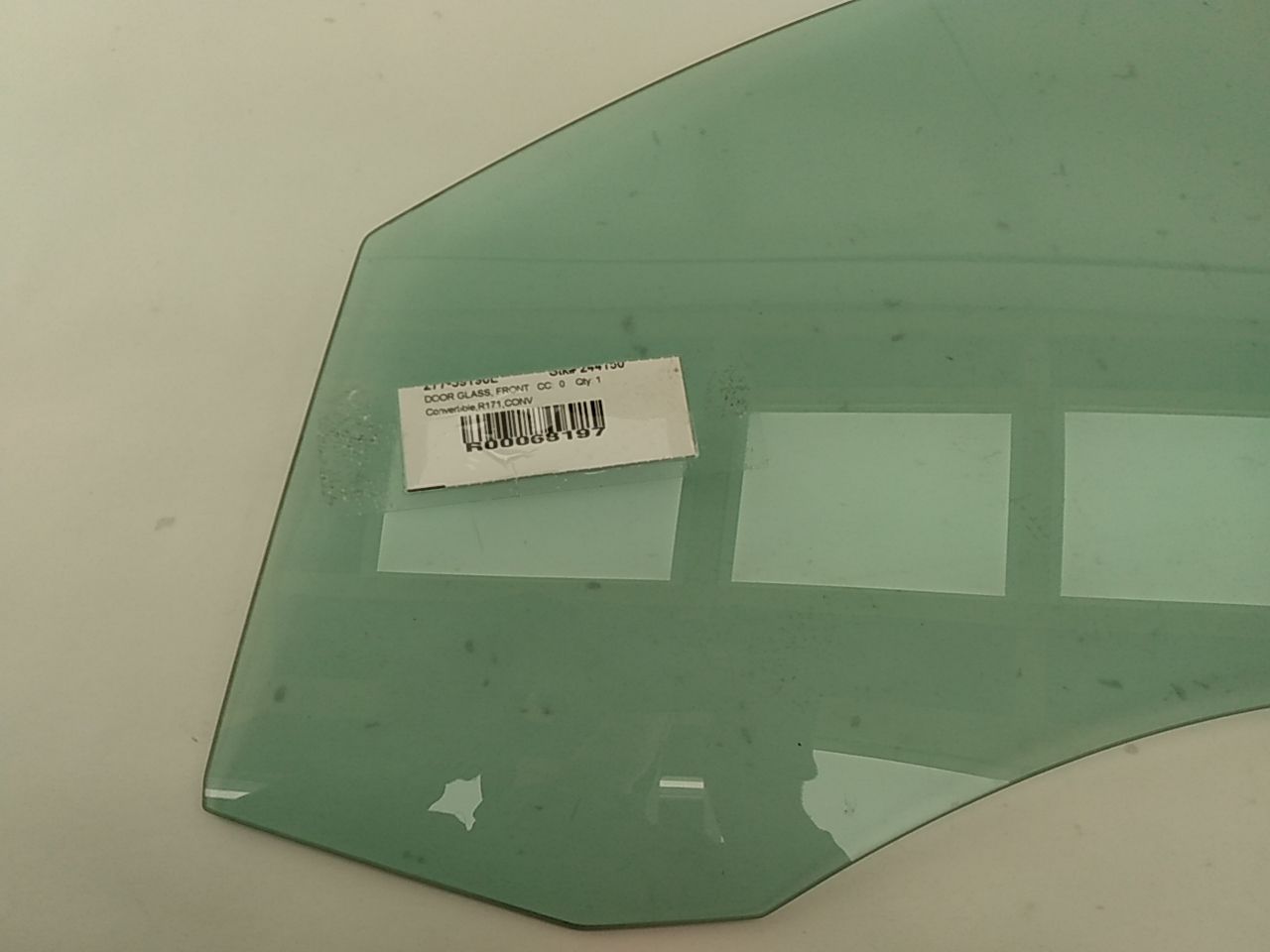 Mercedes SLK350 Front Left Door Glass