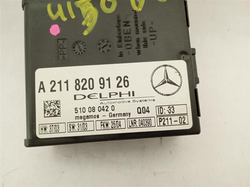 Mercedes SLK350 Anti Theft Control Module