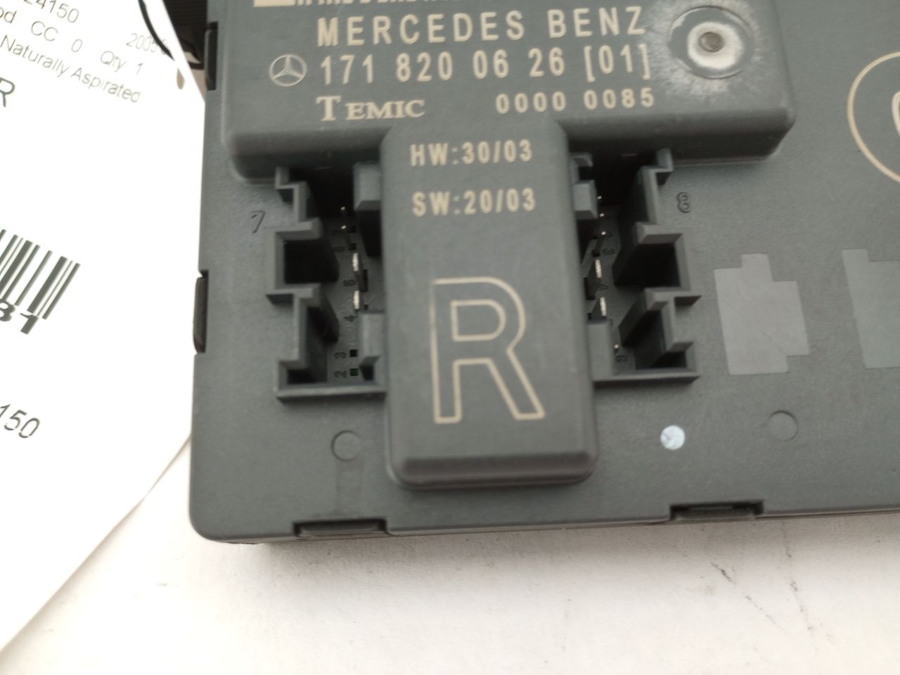 Mercedes SLK350 Front Right Door Control Module