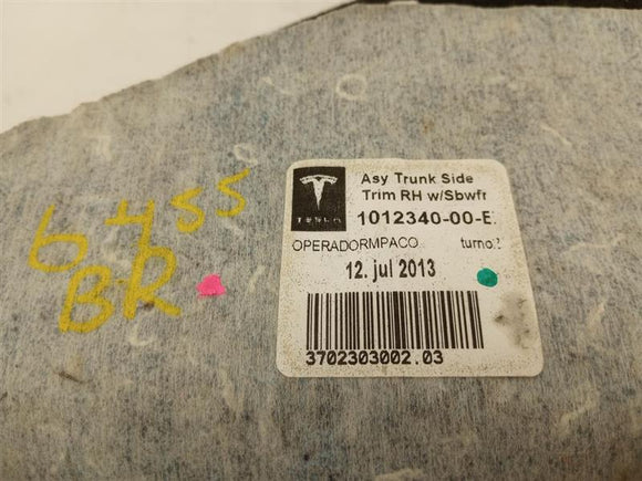 Tesla Model S Trunk Side Right Hand Trim