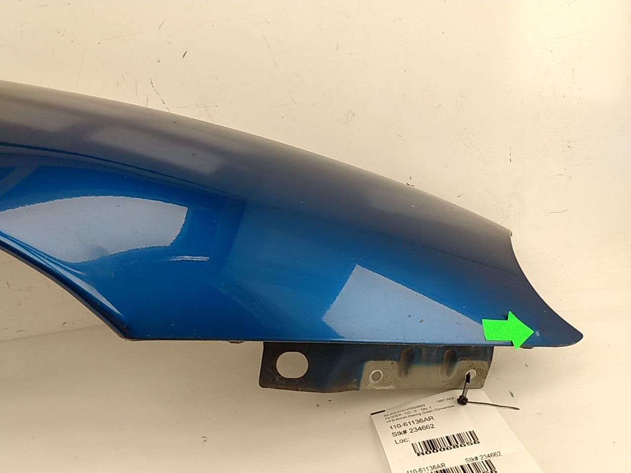 Jaguar XK8 Front Right Fender