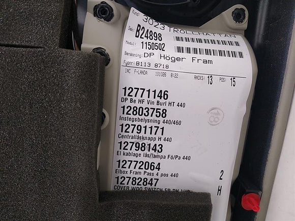 Saab 9-3 Front Right Door Trim Panel