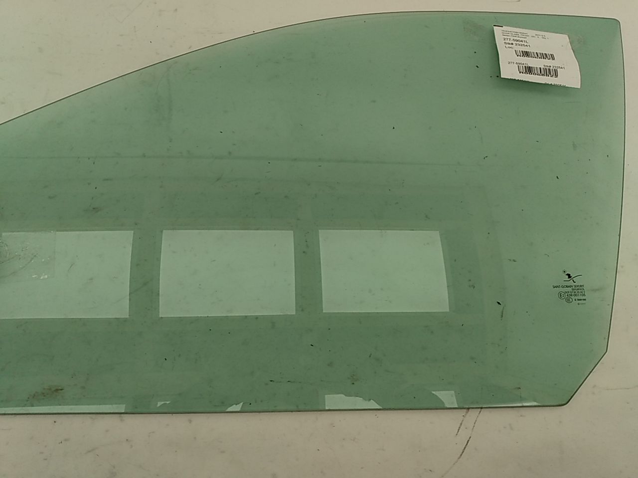 Saab 9-3 Front Left Door Glass