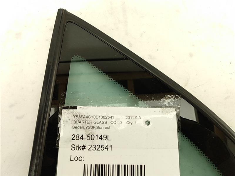 Saab 9-3 Rear Left Quarter Glass