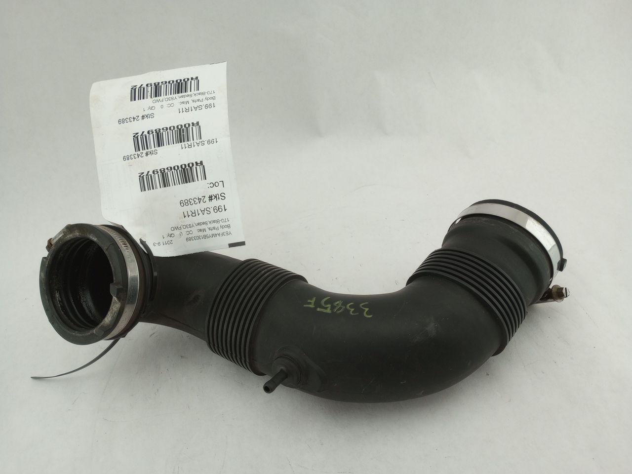 Saab 9-3 Air Intake To Turbo Pipe