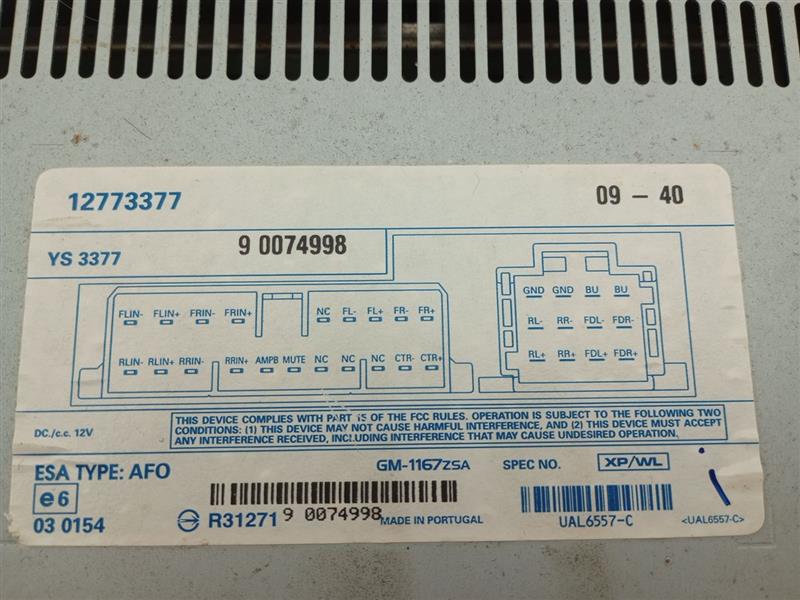 Saab 9-3 Rear Left Radio Audio Sound Amplifier