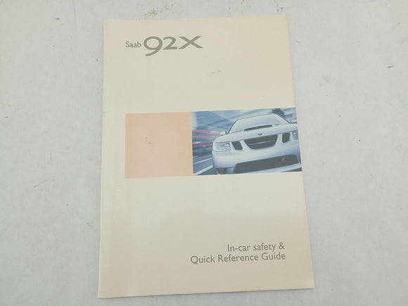 Saab 9-2X Owners Manual