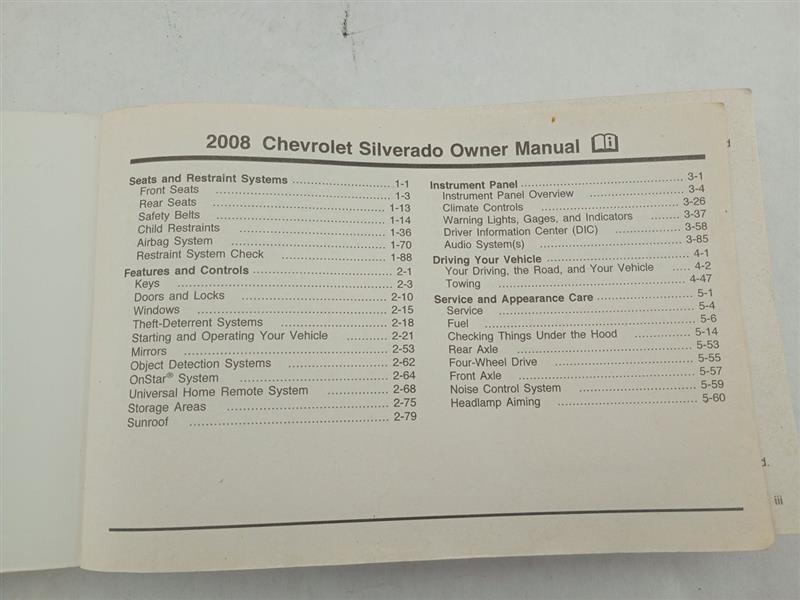 Chevrolet Silverado 1500 Owner's Manual