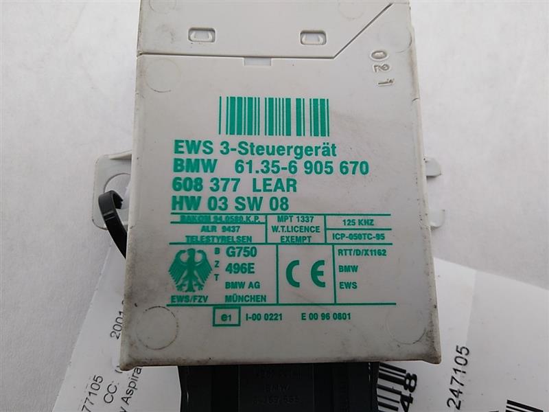 BMW 325i Anti Theft Control Module