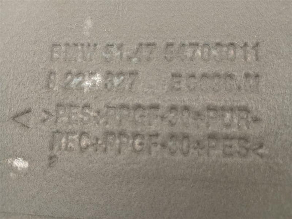 BMW 325i Trunk Spare Tire Cover Panel