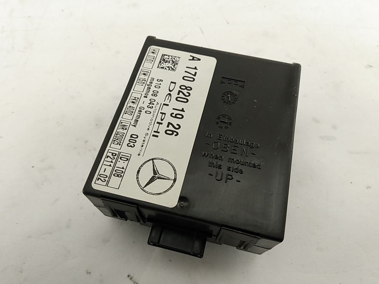 Mercedes SLK230 Alarm Control Module