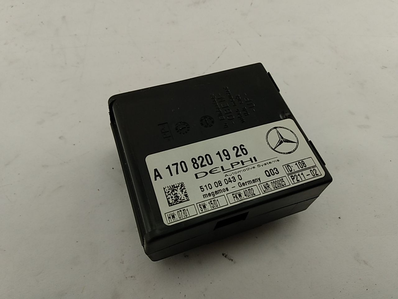 Mercedes SLK230 Alarm Control Module