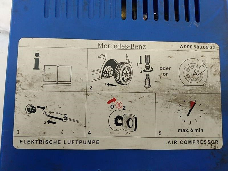 Mercedes SLK230 Tire Air Compressor