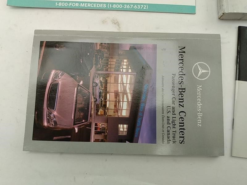 Mercedes SLK230 Owners Manual Book