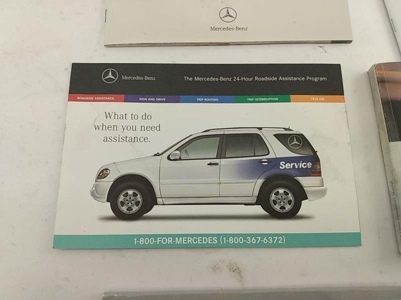 Mercedes SLK230 Owners Manual Book