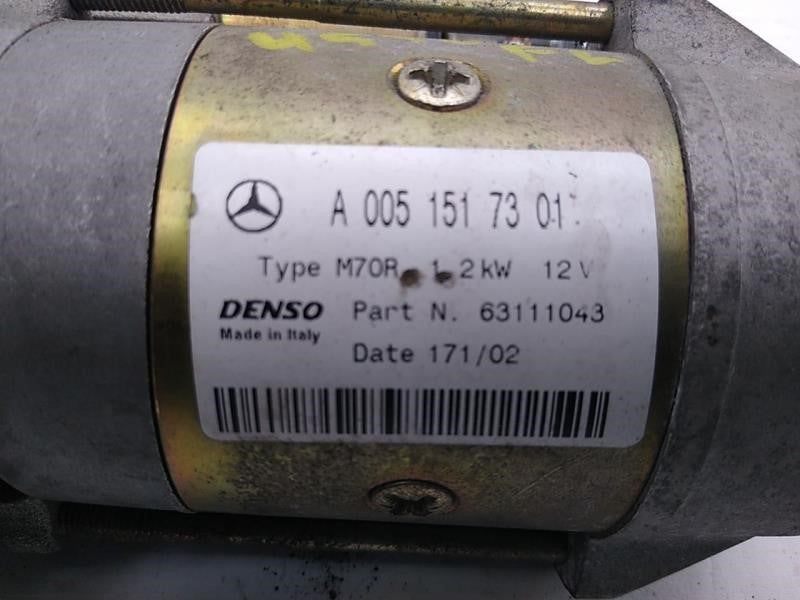 Mercedes SLK230 Starter Motor